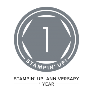 One year anniversary logo at Stampin' Up!